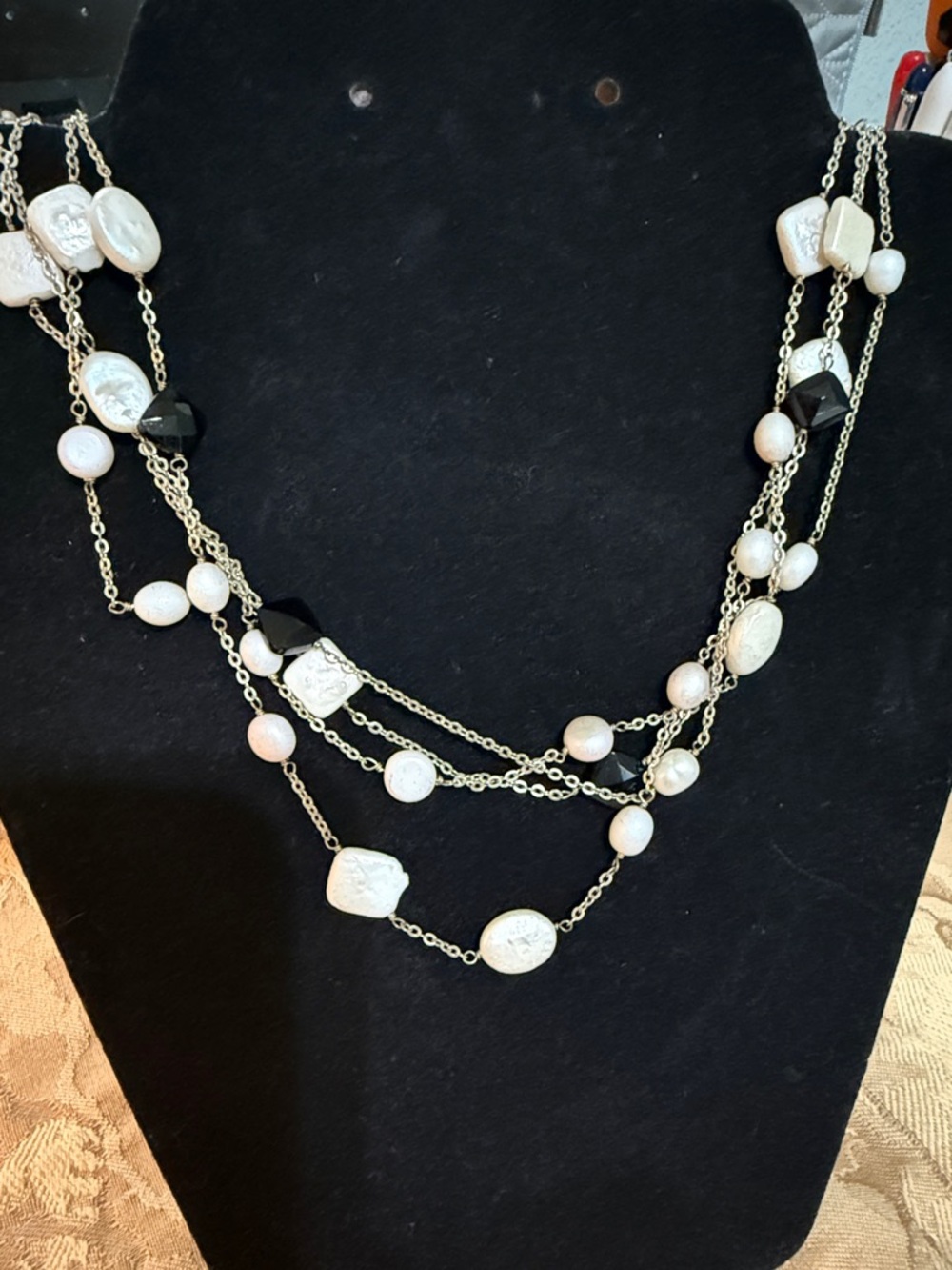 Elegant Multi-Strand Pearl Necklace